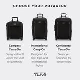 TUMI - Voyageur Leger 4 Wheeled Luggage - Women's Lightweight and Spacious, Sleek Silhouette, Durable Premium Suitcase - 21.8" Continental Expandable Carry-On, Black with Gunmetal Hardware