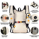 Seektop 15L Small Hiking Backpack for Women Men, Lightweight Hiking Packable Daypack with Phone Pocket for Travel Camping (Beige, 15L)