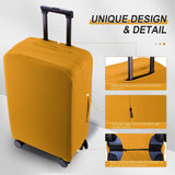 RainVillage Travel Luggage Cover - Scratch-Resistant Fit 19-31 Inch Suitcase Protector (Yellow, M(24-25 inch))