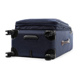 Travelpro Platinum Elite Softside Expandable Checked Luggage, 8 Wheel Spinner Suitcase, TSA Lock, Men and Women, True Navy Blue, Checked Medium 25-Inch