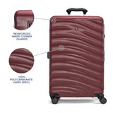 Travelpro Maxlite Air V2 Hardside Expandable Checked Luggage, 8 Spinner Wheels, Lightweight Hard Shell Suitcase, TSA lock, Cabernet, Checked Medium 25-Inch