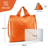 KALIDI Compact Tote Shopping bag Lightweight Foldable Tiny Reusable Grocery Shoulder Bag Crossbody