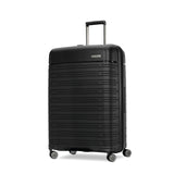 Samsonite Elevation Plus - Large Hardside Luggage - Scratch Resistant Polypropylene Shell, RightHeight™ Adjustable Handle, Integrated AirTag Holder, TSA Lock, WetPak™ Compartment - Triple Black