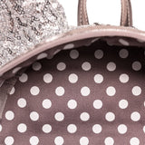 Loungefly Disney Minnie Mouse Silver Sequin Mini Backpack