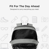 TravisMathew Duration Backpack with Laptop Sleeve, Water-Resistant Bag for Work, Travel & Hiking, Shadow Grey Heather