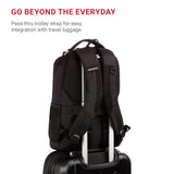 SwissGear 5505 Cecil 16” Laptop Backpack Black – Daily Laptop Bag with Gear Attachment Options – Multiple Organizer Pockets & Padded Shoulder Straps