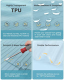 Travelkin Clear Luggage Cover Protectors For Suitcase Transparent TPU Suitcase Cover Protector Fit 18-32 Inch Luggage