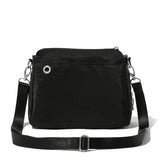 Baggallini Womens Calais Crossbody Bag, Black