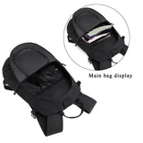 ArcEnCiel 15L Motorcycle Backpack Tactical Bag Rucksacks for Outdoor Camping Trekking with Patch(Black)