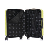 InUSA DEEP Luggage with GEL Handle | Spacious Traveling Suitcases, Travel Suitcase with Dual Spinner Wheels and Studs | 28 Inch Large Hardside Luggage | Green