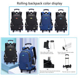 Mfikaryi Solid Color Elemetary Rolling Backpack,Camo Prints Kids Wheeled School BookBag,Backpack with wheels for boys
