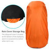 Esup 50L Camping Hiking Backpack Men with rain cover 45l+5l Lightweight Backpacking Backpack Travel Backpack (Red)