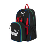 PUMA Unisex Kid's Colony Lunch Kit & Backpack Combo, Black/Multicolor, Medium