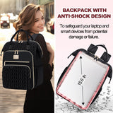 Otevan Lunch Backpack for Women, 15.6 inch Laptop Backpacks for Womens, Work Backpacks with Lunchbox,Insulated Back pack Cooler,Teacher Nurse Travel Backpack for Women