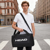 HEAD 45L Gym Duffel Bag with Shoe Compartment & Wet Pocket, Waterproof Large Capacity Sports Bag for Men, Durable Crossbody Weekender for Workout, Fitness, Swimming, Travel