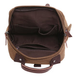 FANIGBAG Canvas Backpack Durable Vintage Travel Bookbag Laptop Backpack，Travel High Capacity Casual Daypack (brown A)