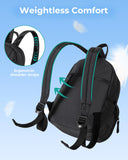 BAGSMART College Laptop Backpack, Travel Backpack for Women, Quilted Casual Daypack, Water-Resistant Bookbag, Mini-9.7 inch, Classic Black