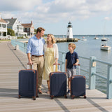KUNEL Expandable 5 Piece Luggage Sets with Detachable Spinner Wheels and TSA Lock, Unisex Hardside ABS Suitcase Set, Hardshell Lightweight Waterproof Travel Hard Case Suitcases with Wheels, Darkblue