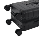 Wrangler Tall Trunk Luggage 4 Piece Set, Black