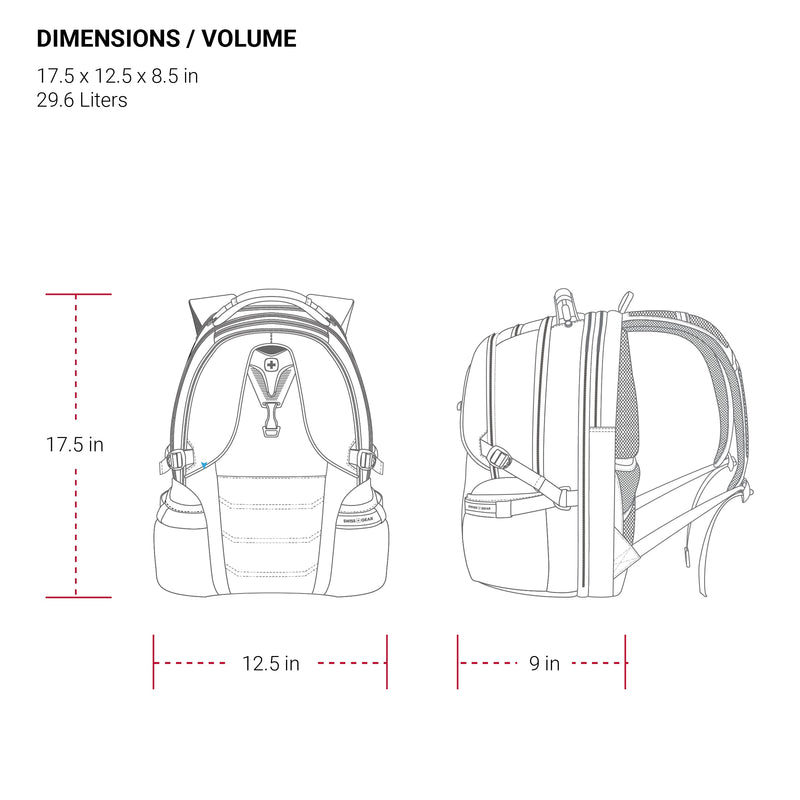 SwissGear 2769 ScanSmart Laptop Backpack, Fits Most 16 Inch Laptops, TSA Friendly, Work, School, Men's and Women's, Black