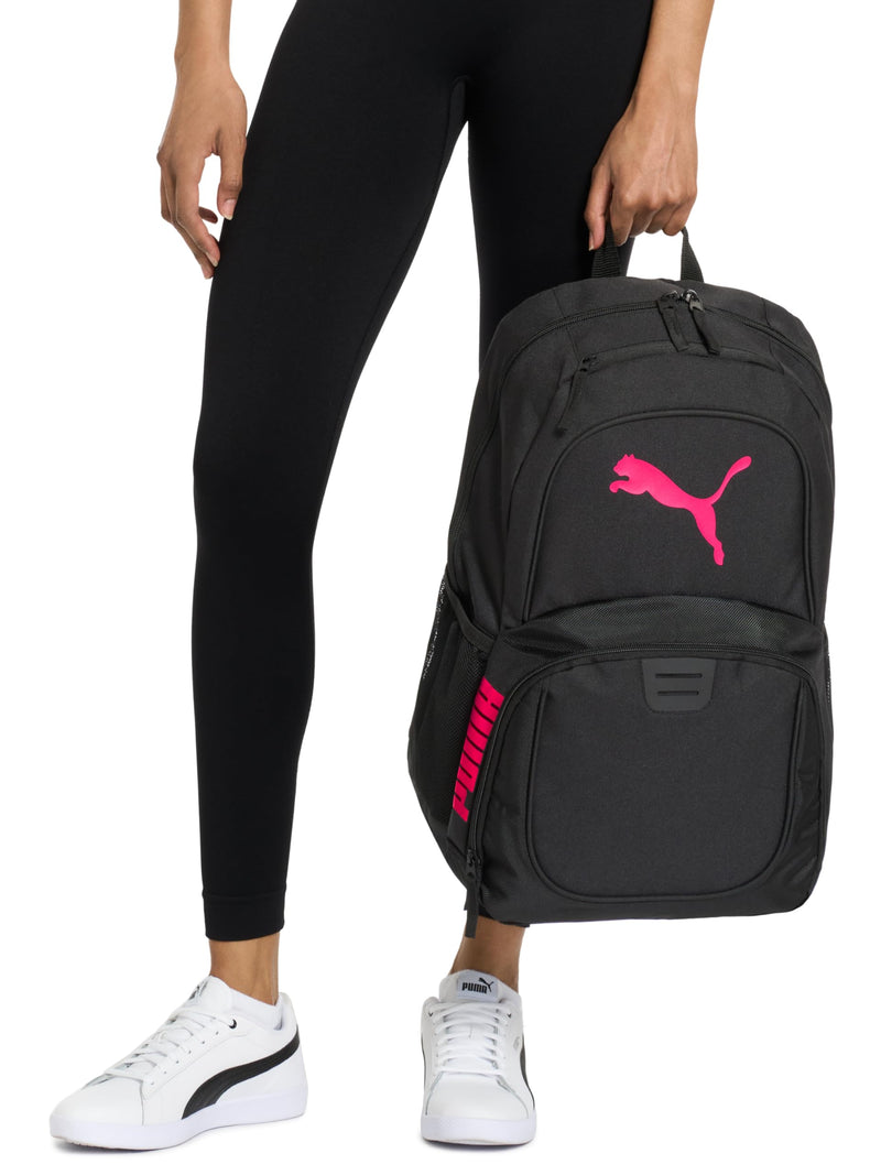 PUMA Unisex Adult Evercat Contender Backpack, Black/Rose Gold