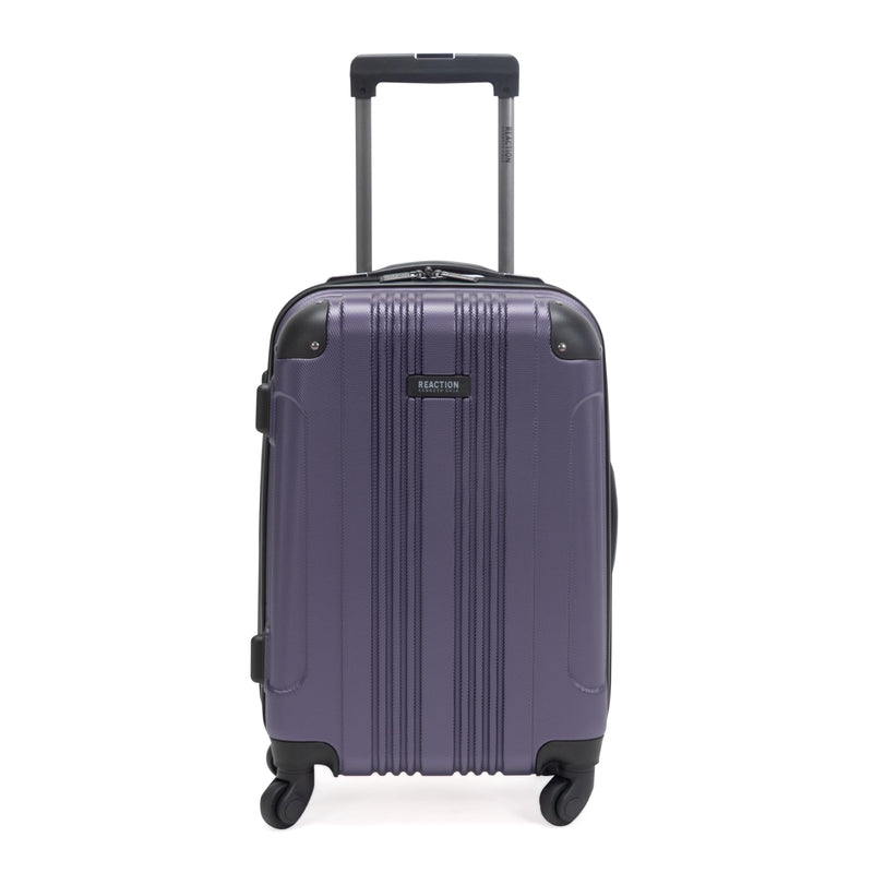 Kenneth Cole REACTION Out of Bounds Lightweight Hardshell 4-Wheel Spinner Luggage, Smokey Purple, 20-Inch Carry On