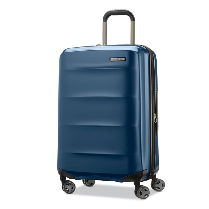 Samsonite Octiv Hardside Expandable Luggage with Spinner Wheels, Blue Denim, Checked Medium Spinner