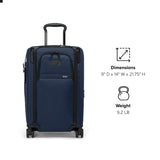 TUMI - Alpha Dual Access 4-Wheeled Carry-On - Expandable, Durable and Lightweight Luggage - Navy