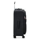 DELSEY PARIS Sky Max 2.0 Softside Expandable Luggage with Spinner Wheels, Black, Checked-Medium, 24 Inch