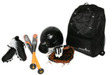 Athletico Youth Baseball Bag - Bat Backpack for Baseball, T-Ball & Softball Equipment & Gear | Holds Bat, Helmet, Glove | Fence Hook (Black)