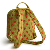 Vera Bradley Women's Premium Cotton Mini Banbury Backpack, Tiny Tomatoes Palm, One Size