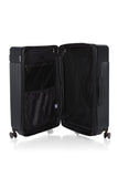 ROBERTO CAVALLI MILANO Luxury 3 Piece Luggage Set, Expandable Hard Shell Suitcases with 8 Spinner Wheels, Combination Lock Large Suitcase Set for Men and Women -Black