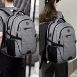 SHRRADOO Anti Theft Laptop Backpack Travel Backpacks with Combination Lock for Women Men High School College Backpack Computer Bag Fits 17 Inch Laptop,Black