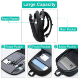 Business Backpack for Men 17 Inch,Slim & Expandable Waterproof Travel Laptop Backpack with USB Charger Port,Anti-Theft Lightweight Large Work Computer Bag,College Laptop Backpacks Gifts for Men Women