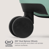 U.S. Traveler Boren Expandable Hardside Rugged Travel Luggage with 8 Spinner Wheels, Mint, Checked-Large 30-Inch