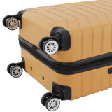 Wrangler Tahoe 3 Piece Spinner Luggage Set, Amber Gold