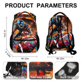 Homexzdiy Football School Backpack for Boys, Football Backpacks for Kids Students Age 6-18, Kids Bookbag for Primary, Middle High School, 17 Inch Large Capacity Schoolbag Supplies Gifts