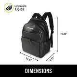 Kenneth Cole Reaction Marley Double Compartment Vegan Leather Womens 15" Laptop Fashion Backpack