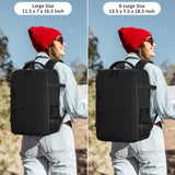 Tenot Travel Backpack for Women Men Carry on Flight Approved Lightweight 15.6 Inch Laptop Backpack Duffle College Business Work Weekender Hiking Travel Essentials Suitcase Backpack Black