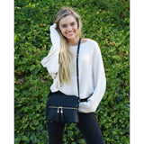 SG SUGU Lunar Lightweight Medium Dome Crossbody Bag Shoulder Bag with Double Tassels | Zipper Pocket | Adjustable Strap|Black