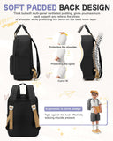 Black Small Backpack for Girls, Teenage Girls' Backpacks Middle School Students Bookbag Outdoor Daypack, Lightweight Casual Travel Daypack for Women Men, Classic Basic College Backpack for Teen Boys