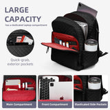 RosaRubus Backpack for Women,College Backpack,Quilted Casual Daypack,Waterproof Bookbag for 17Inch Laptop