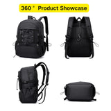 GlneYos basketball bag backpack with Separate Shoes Compartment & Ball Holder,Large Multi functiona Sports Bag Basketball Accessories fit soccer tennis gym Black