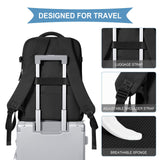 coowoz Travel Backpack For Women Men,Carry On Backpack,Hiking Backpack Waterproof Outdoor Sports Rucksack Casual Daypack Travel Essentials(Black) 25L
