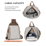 KL928 Canvas Vintage Backpack – Large Casual Daypack Outdoor Travel Rucksack Hiking Backpacks for Men Women