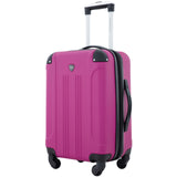 Travelers Club Chicago Hardside Expandable Spinner Luggage, Fuchsia, 22" Carry-On