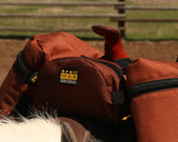 TrailMax Original Pommel Pocket Saddlebag for Western & Endurance Saddles; Cellphone Saddle Horn Bag; Saddle Horn Bag for Horses; Trail Riding Cellphone Pommel Pocket; Brown