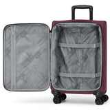 World Traveler Dejuno Jasper 24-Inch Lightweight Expandable Spinner Luggage - Burgundy