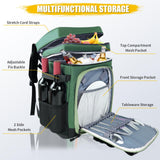 Backpack Cooler - AYAMAYA Upgrade Leakproof Cooler Backpack with Padded Top Handle, 40 Cans Large Waterproof Insulated Camping Coolers for Beach, Fishing, Picnic, Travel, BBQ