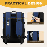 MIYCOO Cooler Backpack - 40 Cans Insulated Backpack Cooler for Men & Women, Portable 2 Leak Proof Compartments Coolers Bag for Beach Travel Picnic Lunch Hiking BBQ Camping, Dark Blue, 28L